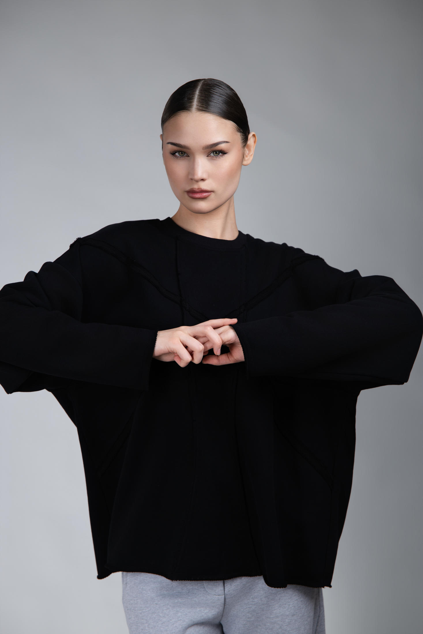 NAMEVI Свитшот "STAR", цвет Чёрный, вид 3